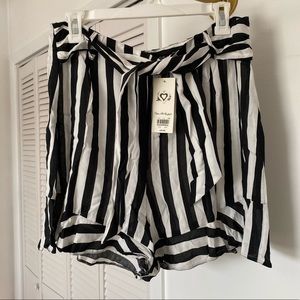 B&W Striped Shorts